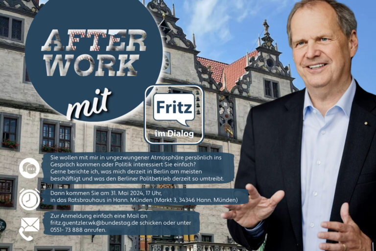 Mehr über den Artikel erfahren „After work mit Fritz“ am 31. Mai 2024